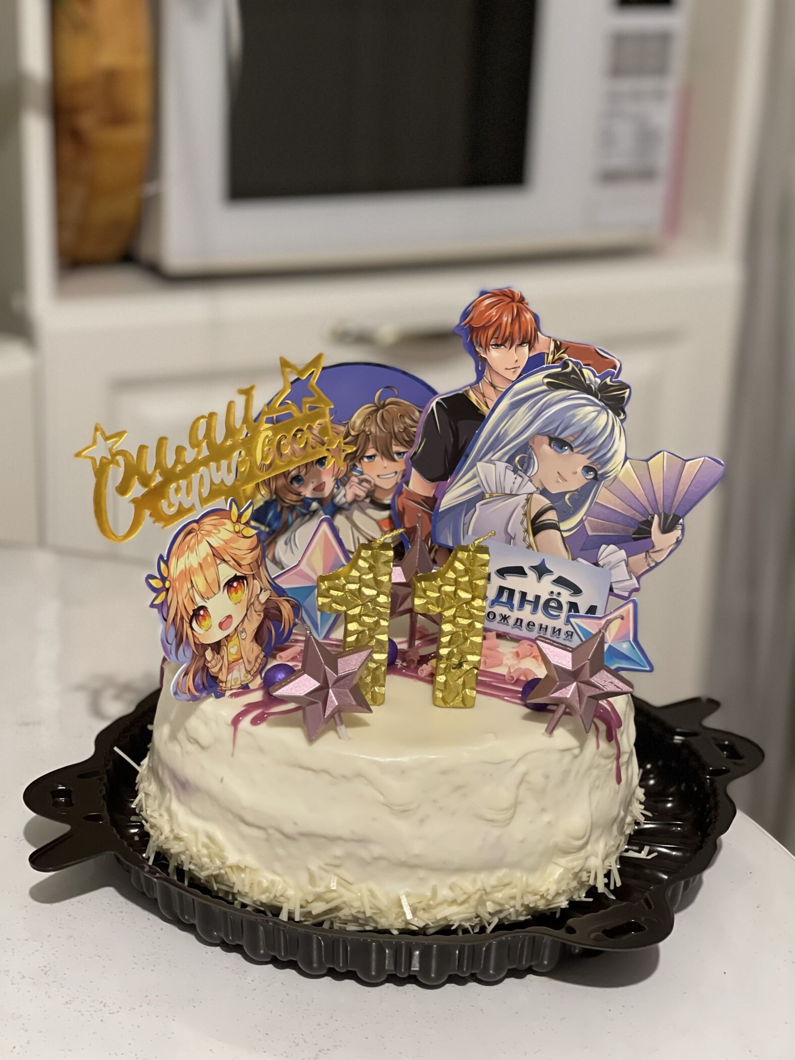 Фотография покупателя товара Топпер для торта «С днём рождения. Аниме» - Фото 1