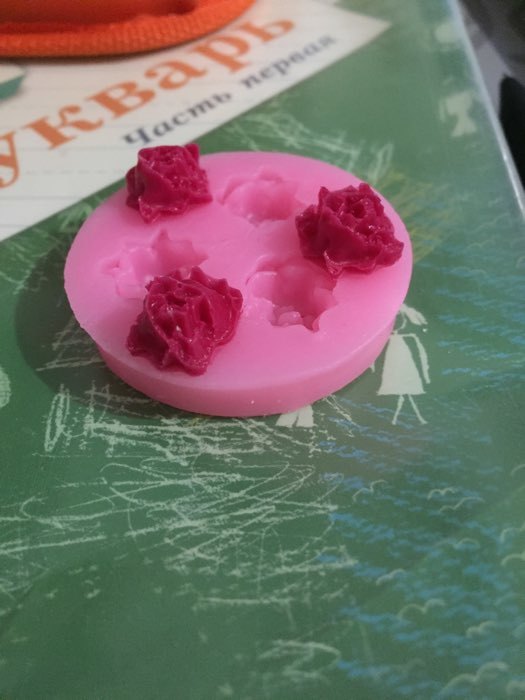 Фотография покупателя товара Молд Доляна «Три малых розы», силикон, 4,5 см, цвет розовый - Фото 13