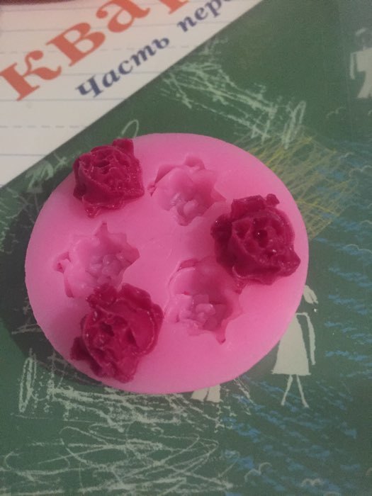 Фотография покупателя товара Молд Доляна «Три малых розы», силикон, 4,5 см, цвет розовый - Фото 15