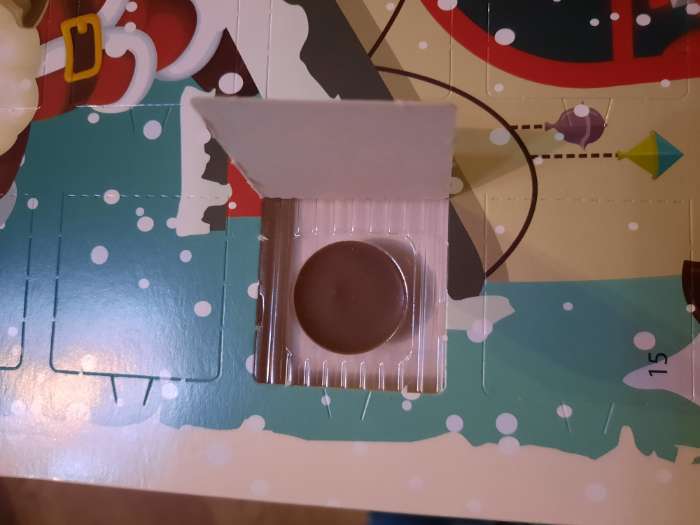 Фотография покупателя товара Адвент календарь с мини плитками из молочного шоколада "Счастливого Рождества", 50 г - Фото 1