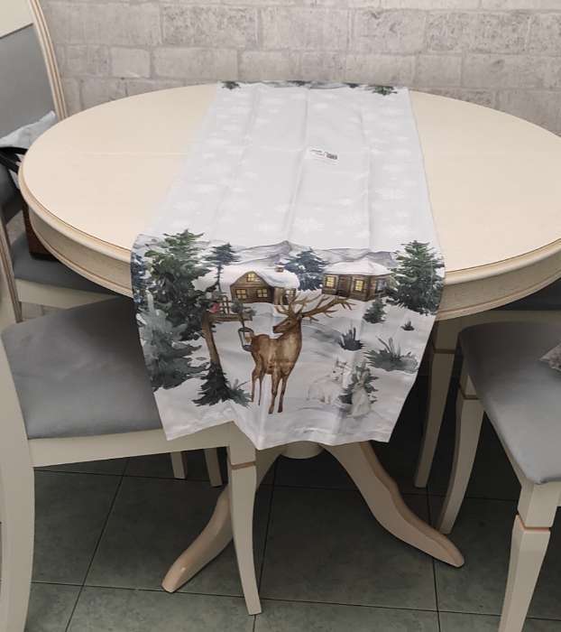 Фотография покупателя товара Дорожка на стол Этель Forest animals 40х147 +/- 5 см, 100% хл, саржа 190 гр/м2