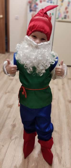 Фотография покупателя товара Карнавальный костюм «Гном», текстиль, размер 30, рост 116 см - Фото 1