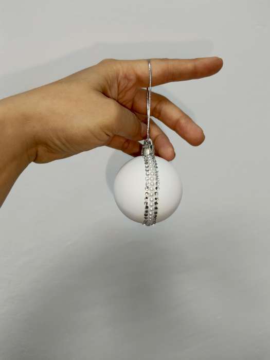 Фотография покупателя товара УЦЕНКА Ёлочный шар своими руками на новый год «Розовый», набор для творчества - Фото 2