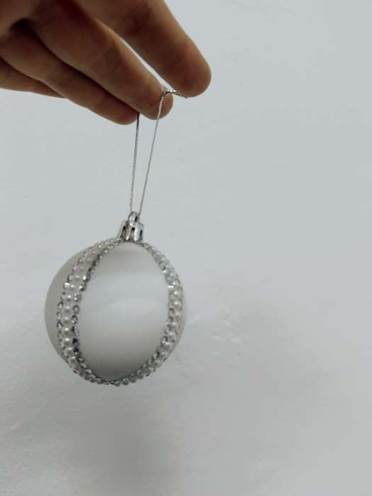 Фотография покупателя товара УЦЕНКА Ёлочный шар своими руками на новый год «Розовый», набор для творчества - Фото 3