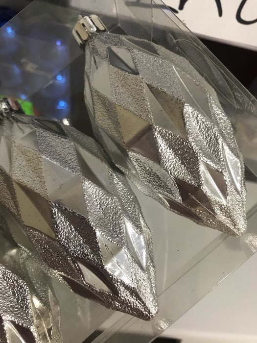 Фотография покупателя товара Украшение ёлочное "Сосулька-рубик" (набор 3 шт) 10 см, серебро - Фото 14