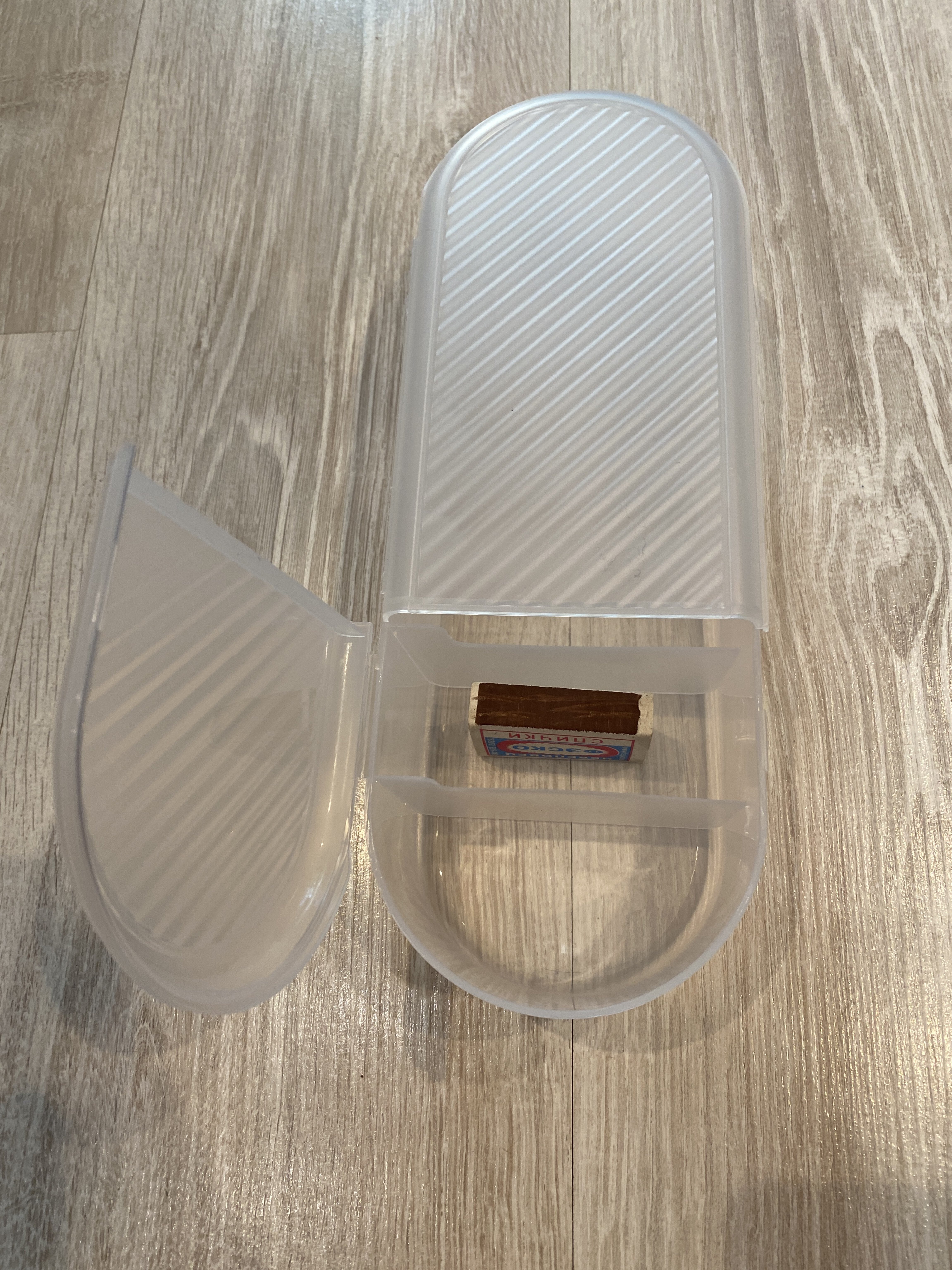 Фотография покупателя товара Органайзер для хранения, с крышкой, 7 секции, 28×10.5 см, прозрачный - Фото 3