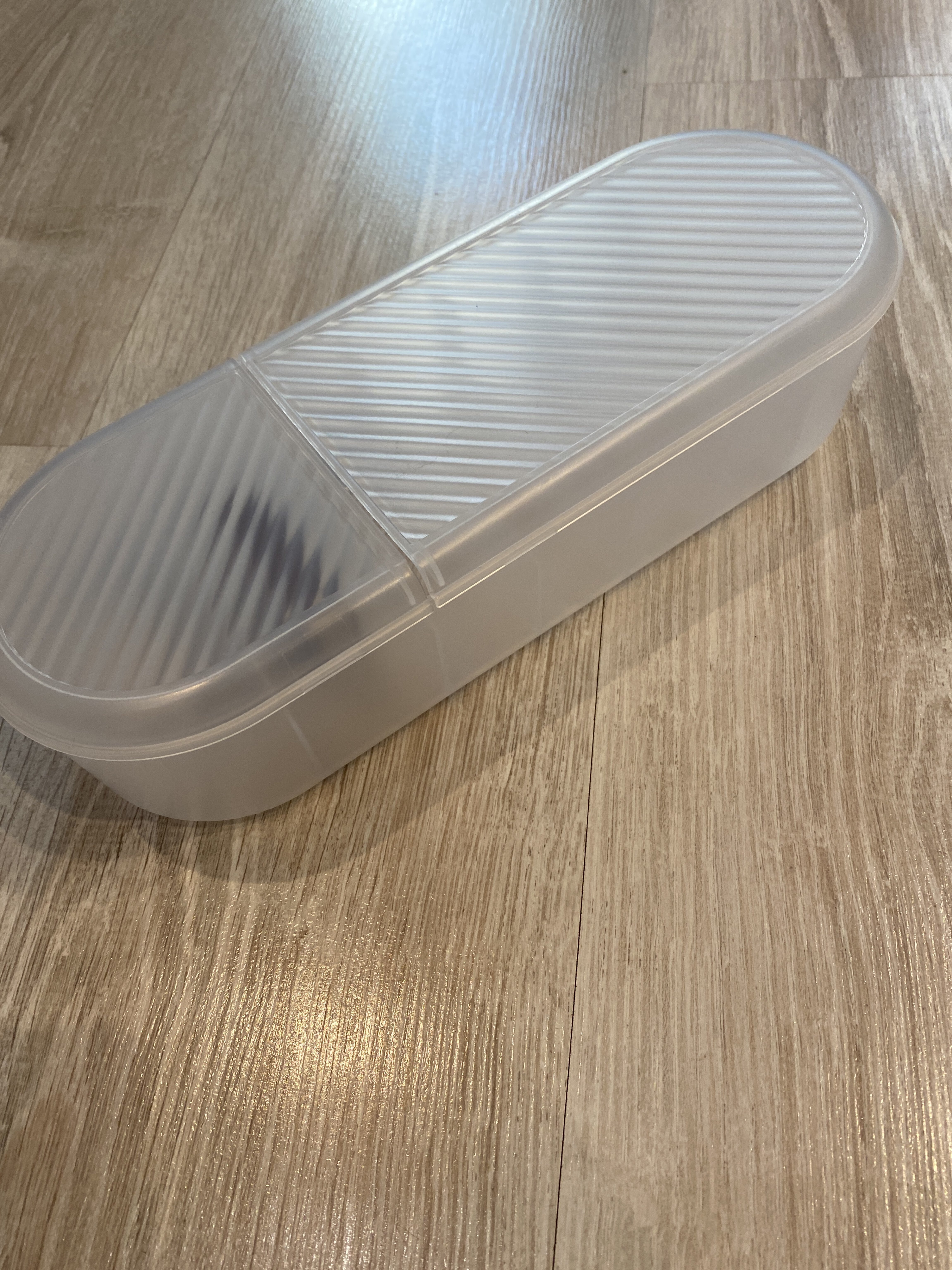 Фотография покупателя товара Органайзер для хранения, с крышкой, 7 секции, 28×10.5 см, прозрачный - Фото 4