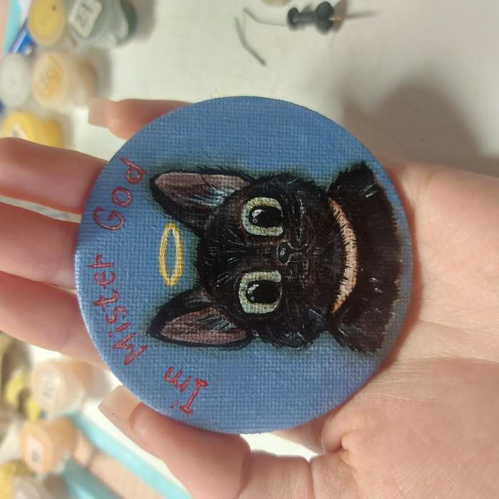 Фотография покупателя товара Набор холстов на магните «Квадрат», 7.5 см, 4 шт. - Фото 2