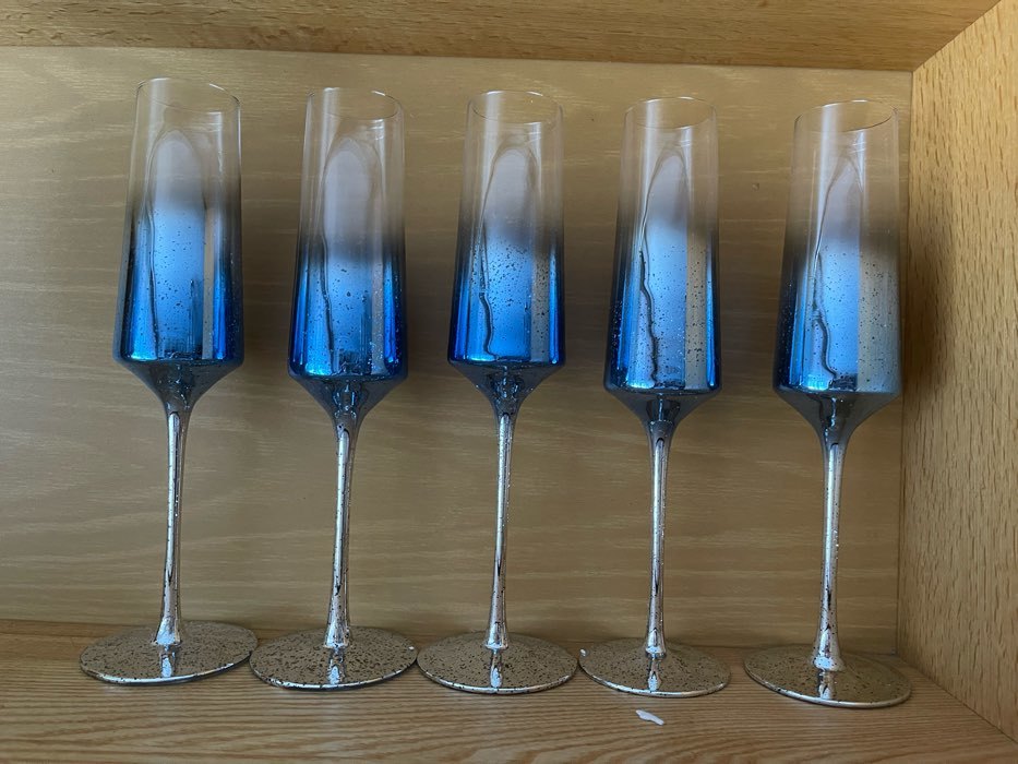 Фотография покупателя товара Бокал для шампанского Magistro «Мерцание», 190 мл, 7×24.5 см, стекло, розовый - Фото 5