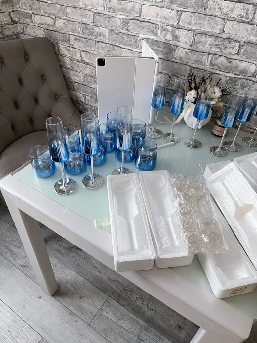 Фотография покупателя товара Бокал для шампанского Magistro «Мерцание», 190 мл, 7×24.5 см, стекло, розовый - Фото 4