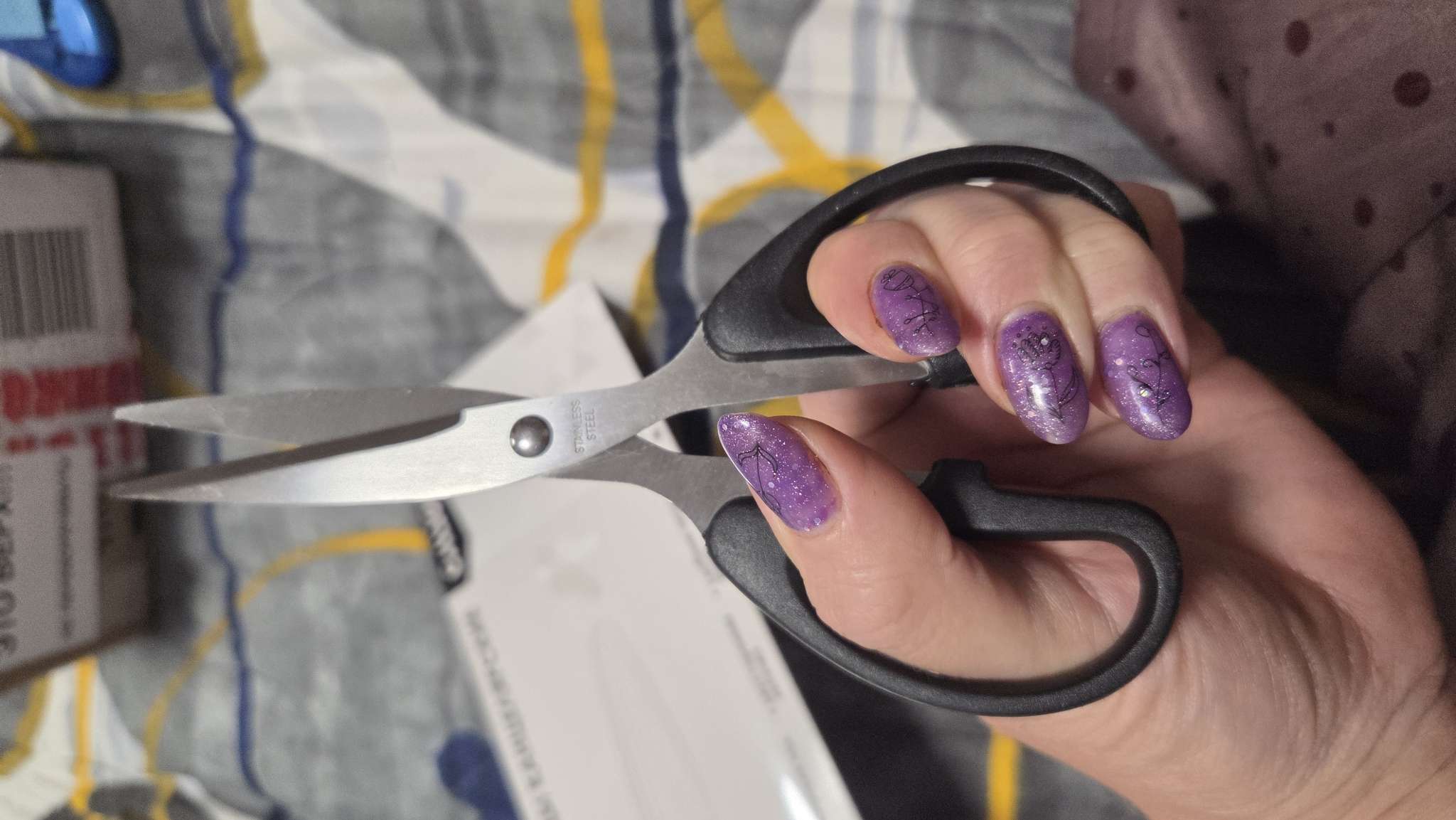 Фотография покупателя товара Ножницы канцелярские 13.5 см, Calligrata TOP, Офис пластиковые ручки, европодвес - Фото 2