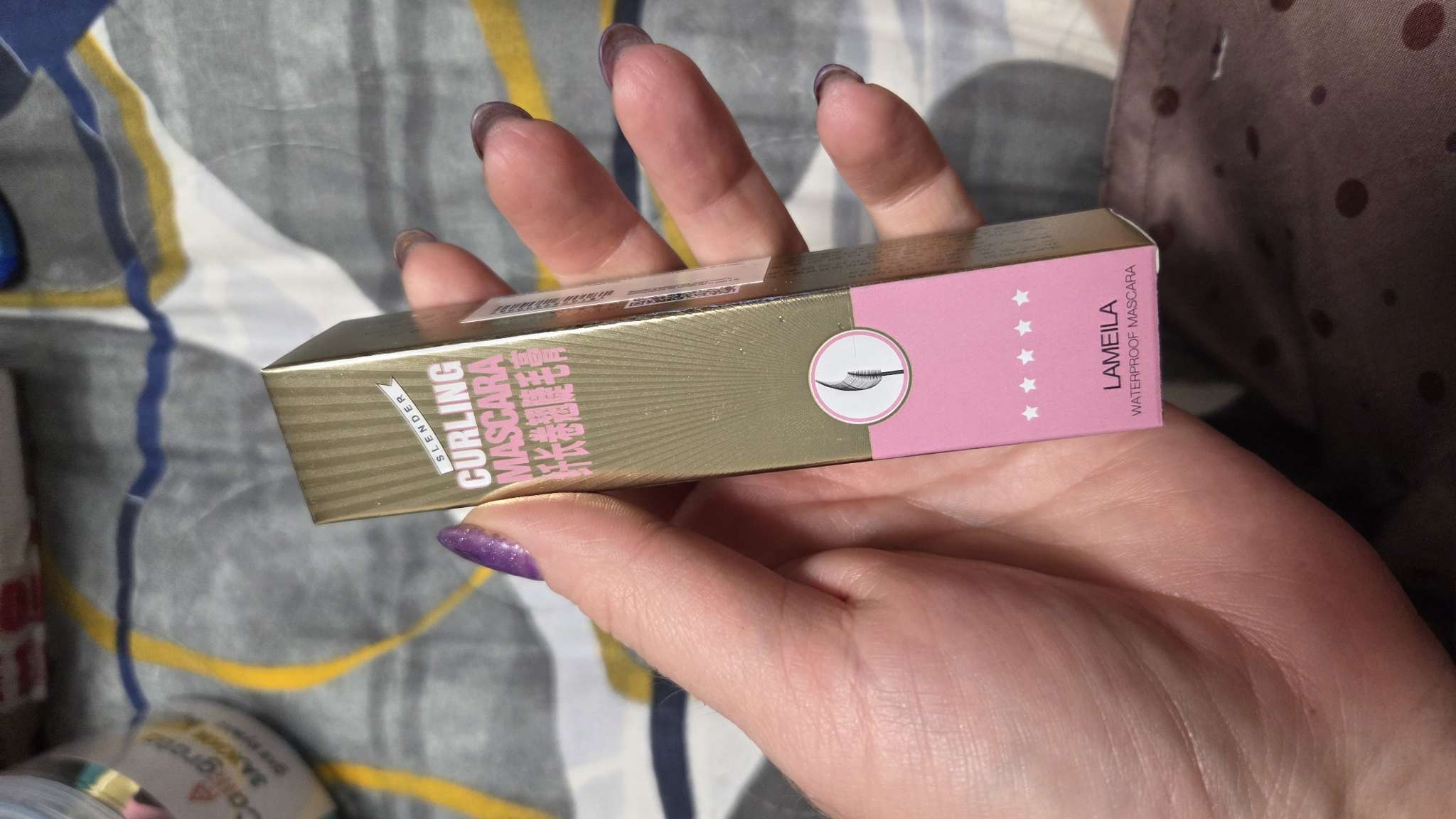 Фотография покупателя товара Тушь для ресниц Lameila, цвет черный, 9 мл (МИКС) - Фото 3