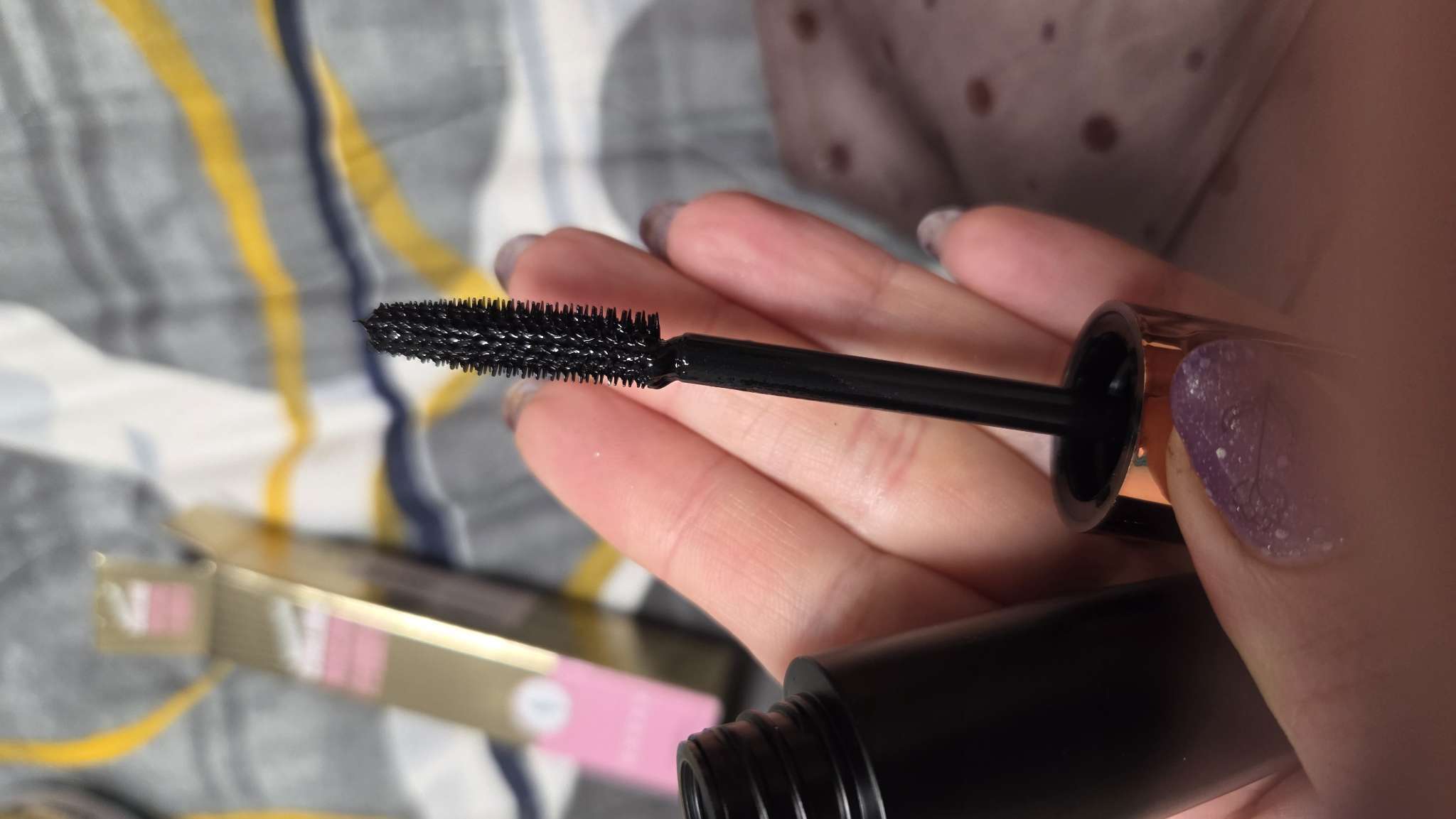 Фотография покупателя товара Тушь для ресниц Lameila, цвет черный, 9 мл (МИКС) - Фото 2