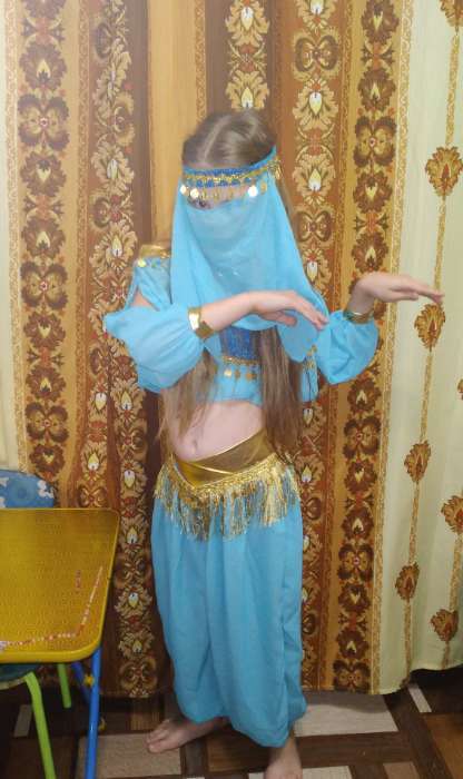 Фотография покупателя товара Карнавальный костюм «Принцесса Востока», текстиль, р. 28, рост 110 см - Фото 1