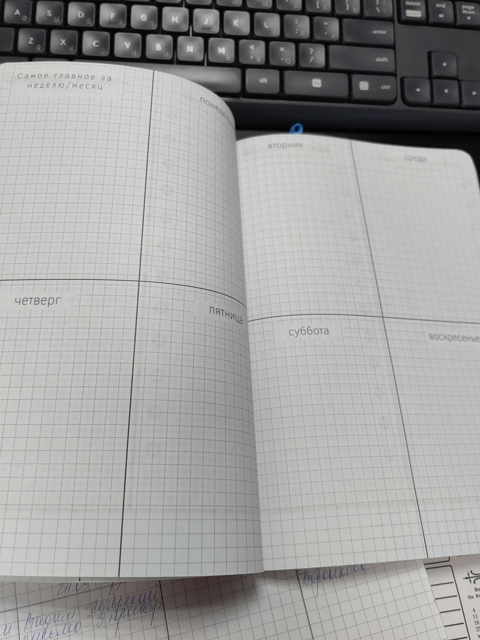 Фотография покупателя товара Планер управление временем А5+, софт-тач. Тиснение 100 л. PLAN - Фото 6