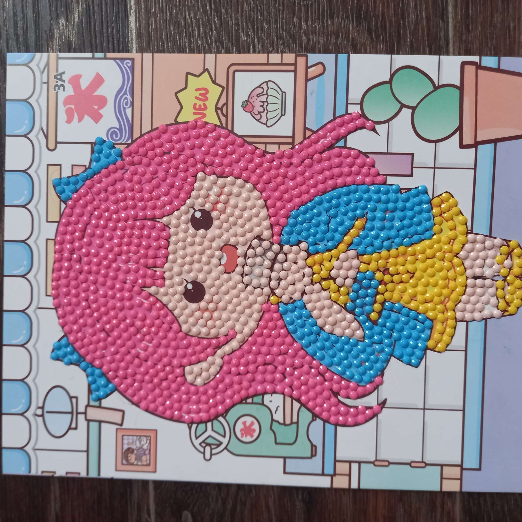 Фотография покупателя товара Алмазная вышивка «Сакура», 13.7×18.3 см, картон, с частичным заполнением - Фото 1