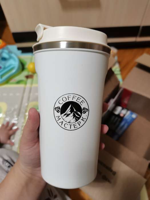 Фотография покупателя товара Термокружка, 500 мл, Original "Мастер К. Coffee", сохраняет тепло 10 ч, белая - Фото 13