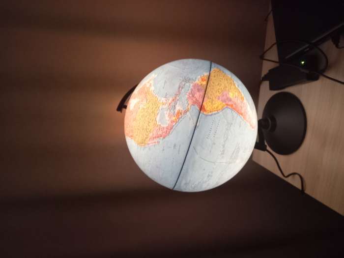 Фотография покупателя товара Глобус политический «Классик», диаметр 320 мм, с подсветкой - Фото 1