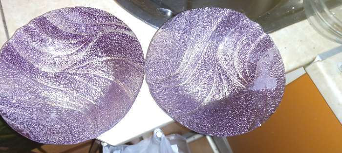 Фотография покупателя товара Тарелка «Драхна», d=21 см, стекло, бордовая - Фото 3