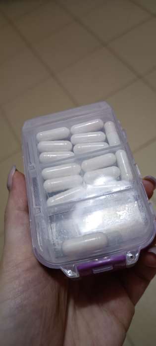 Фотография покупателя товара Таблетница «Максимум», 10×6.5×3.5 см, 8 секций, сиреневая - Фото 4