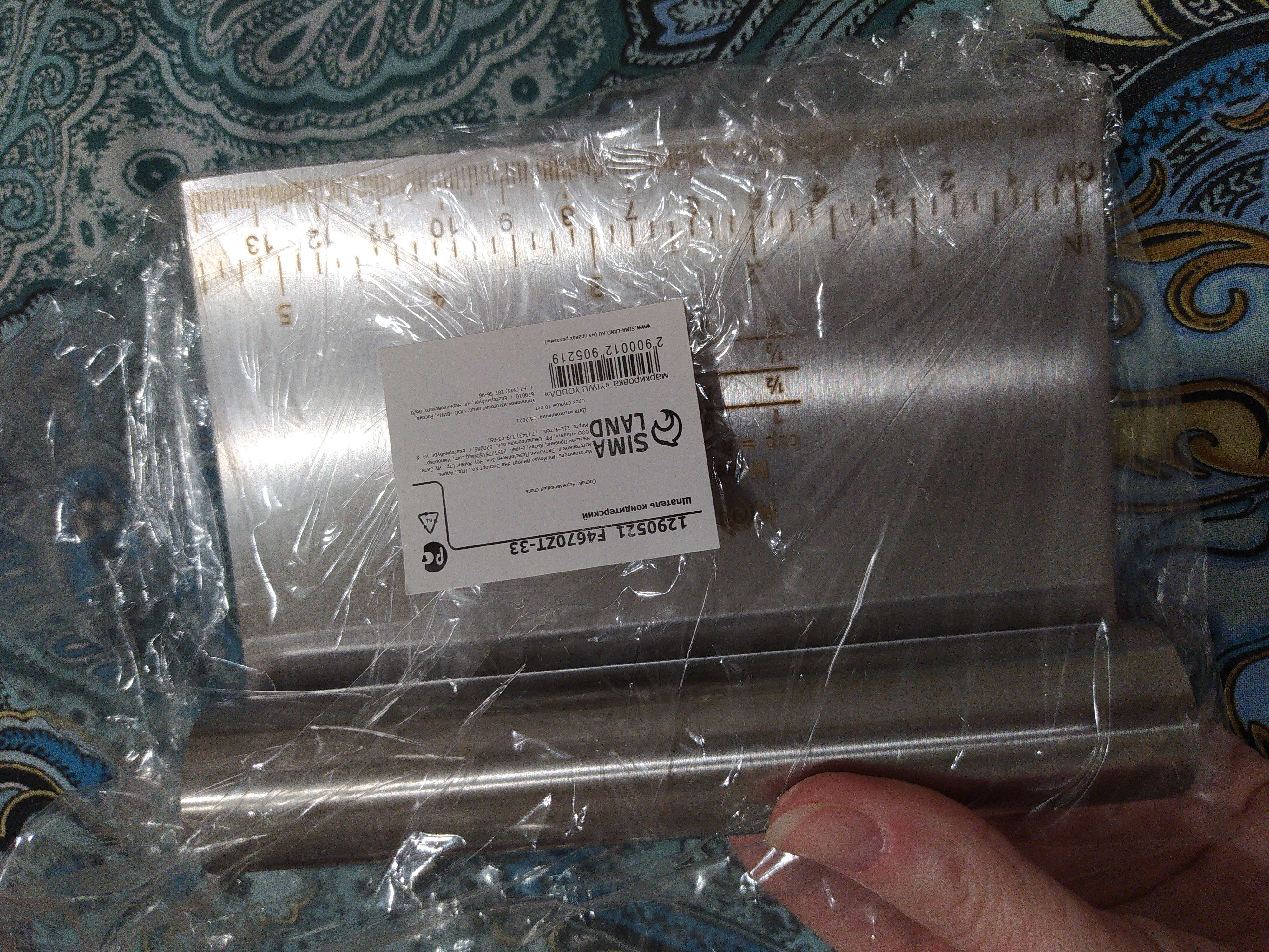 Фотография покупателя товара Шпатель кондитерский с размерной линейкой KONFINETTA, 15×12 см