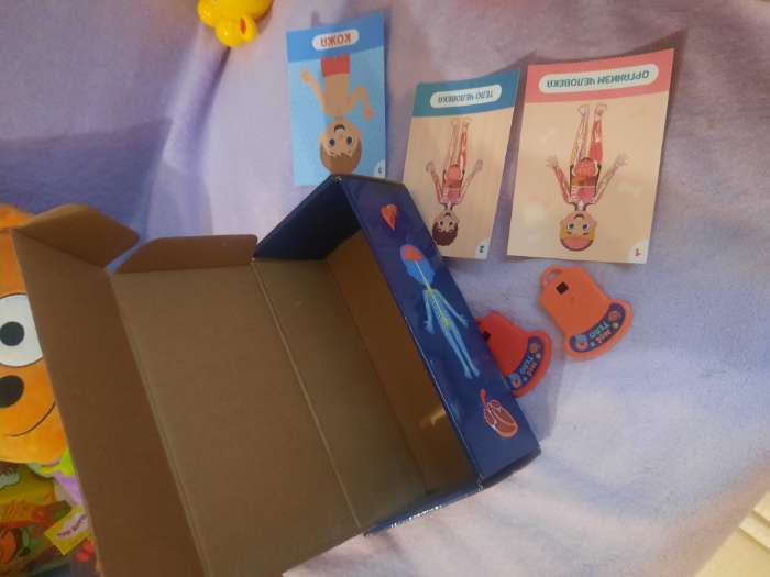 Фотография покупателя товара Игровой набор с проектором «Моё тело», звук, свет, 24 карточки - Фото 1