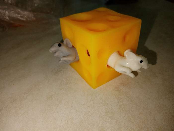 Фотография покупателя товара Мялка «Сыр», с мышками - Фото 2