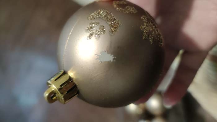 Фотография покупателя товара Набор шаров пластик d-6 см, 20 шт "Лоран" коричневый - Фото 1