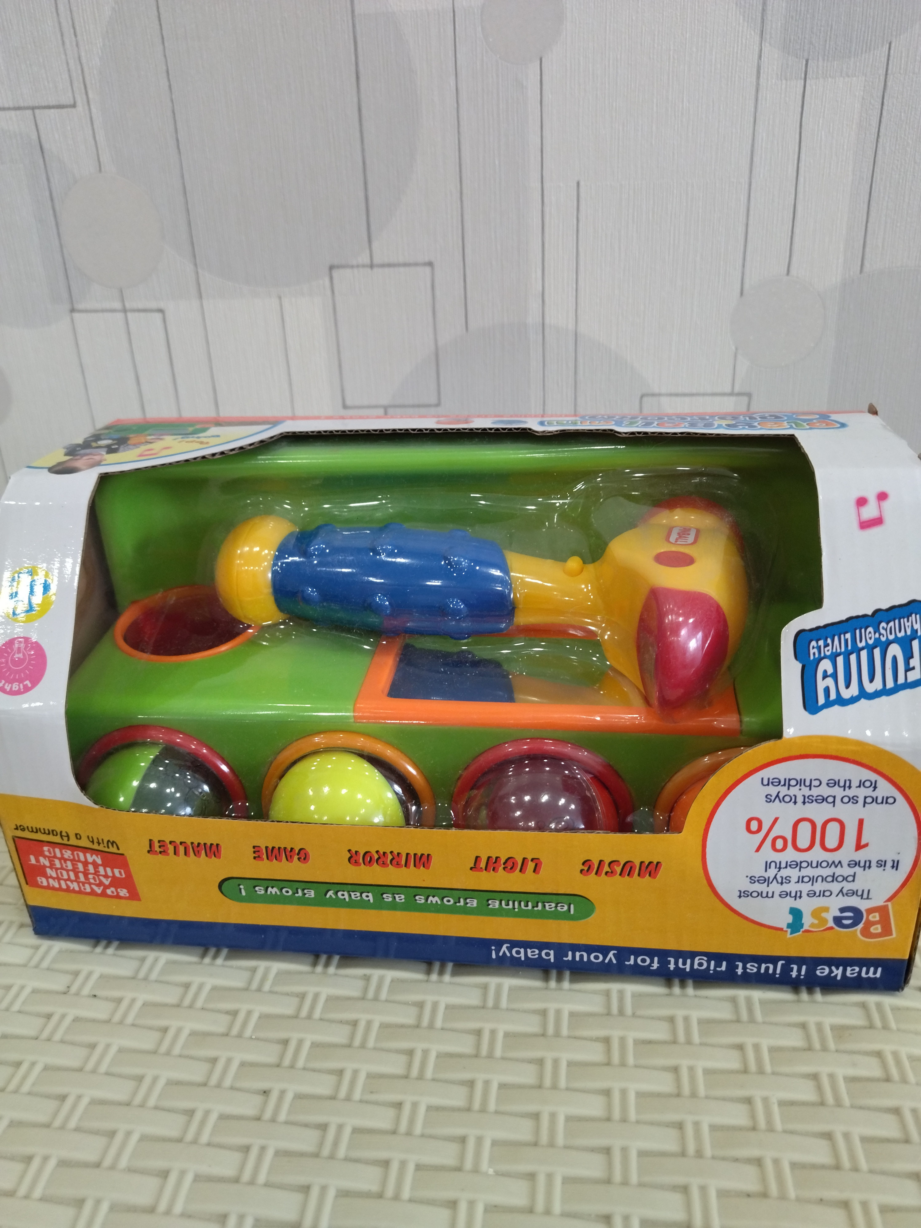 Фотография покупателя товара Развивающая игрушка «Стучалка», звуковые эффекты, работает от батареек, МИКС - Фото 3