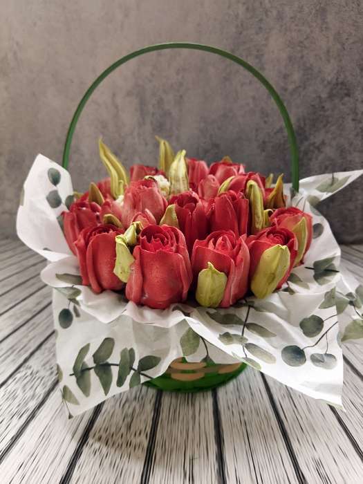 Фотография покупателя товара Корзина плетёная, 26×26×12 см, ручка h=18 см, бамбук, натуральный цвет, Greengo - Фото 7