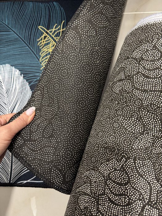 Фотография покупателя товара Коврики для дома Доляна «Перья», 2 шт., 40×60, 40×121 см - Фото 2