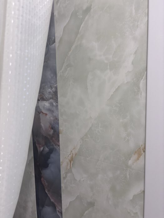 Фотография покупателя товара Стеновая панель самоклеящаяся TAKE IT EASY, 300×600 мм, цвет мрамор арабаский, 10 шт. - Фото 1