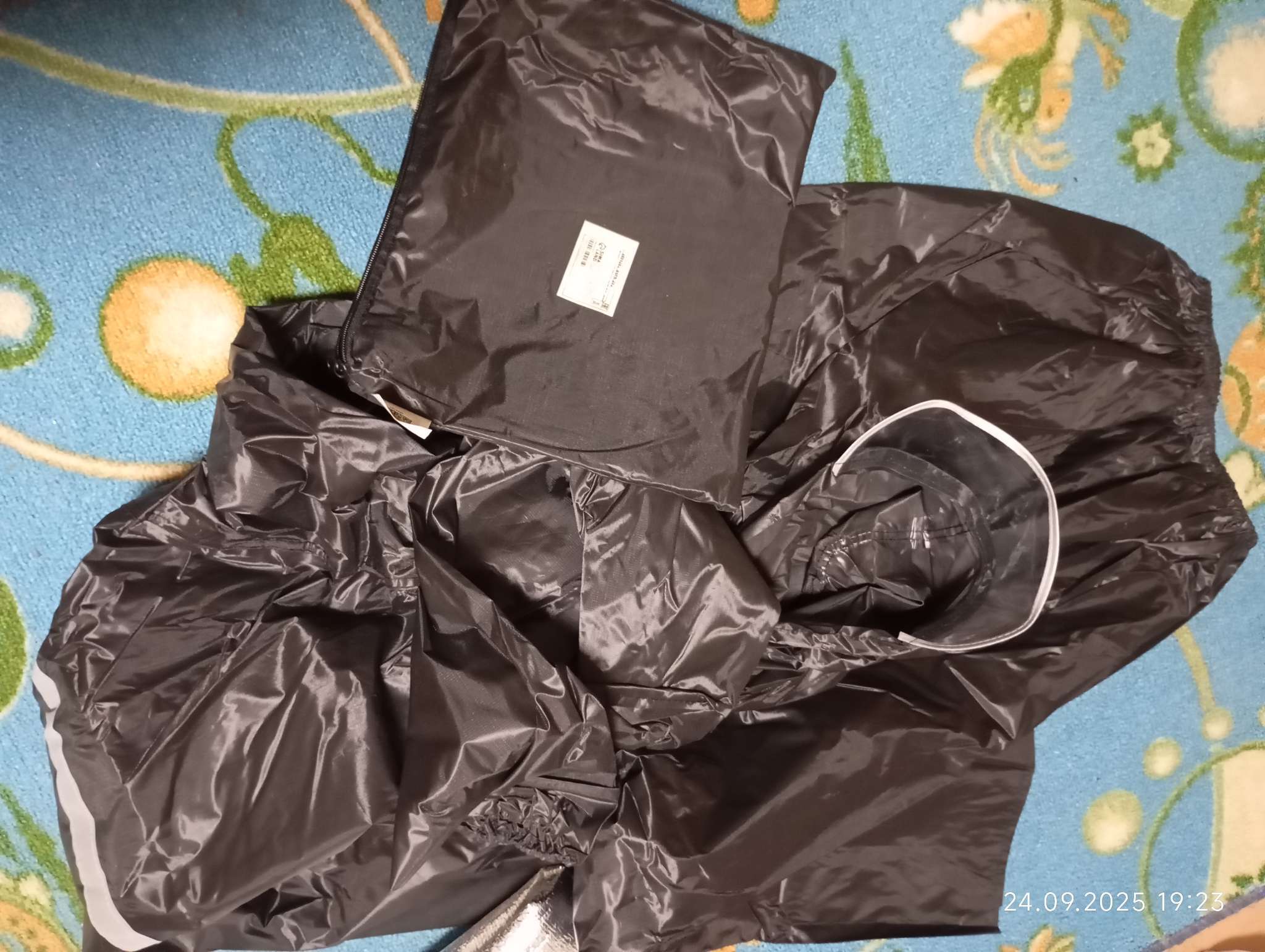 Фотография покупателя товара Дождевик - костюм, взрослый, р. 50-54, чёрный - Фото 1