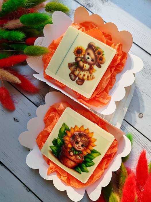 Фотография покупателя товара Коробка для печенья, белая, 10.5×20×3 см - Фото 6