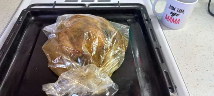 Фотография покупателя товара Пакеты для запекания Доляна, 30×40 см, 4 шт, с завязками - Фото 1