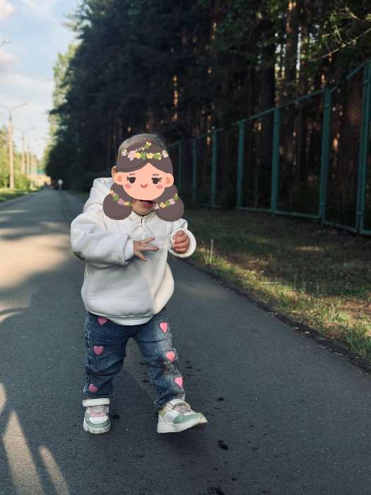 Фотография покупателя товара Толстовка детская «Крошка Я» Blueberry, рост 92-98 см, молочная - Фото 1