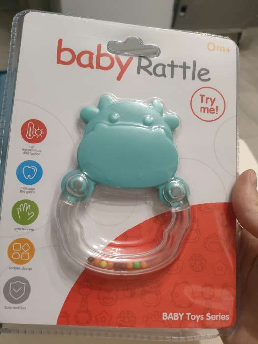 Фотография покупателя товара Погремушка детская «Леденец», с прорезывателем для зубов - Фото 1