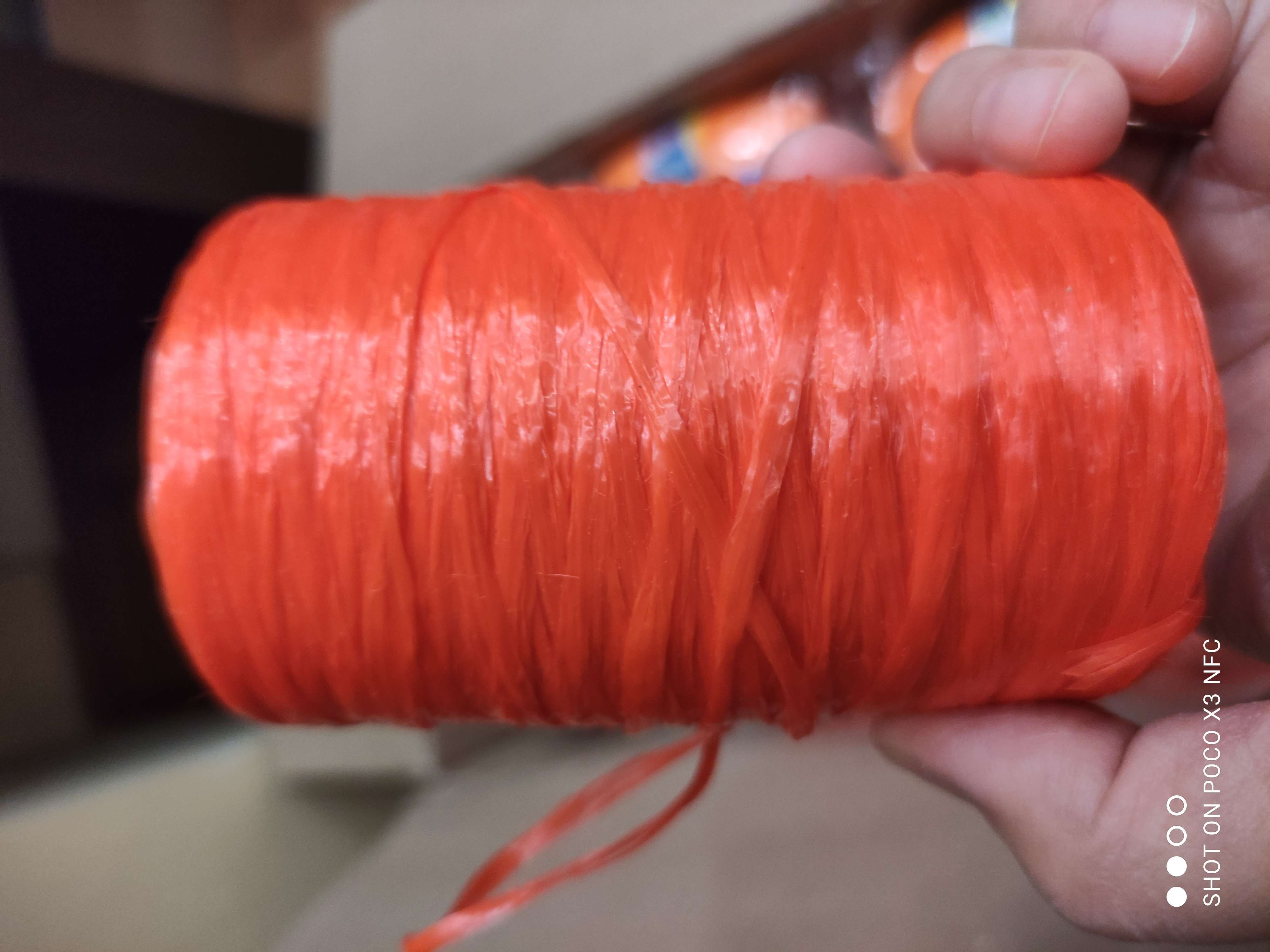 Фотография покупателя товара Пряжа "Для вязания мочалок" 100% полипропилен 400м/100±10 гр в форме цилиндра (изумрудный) - Фото 7
