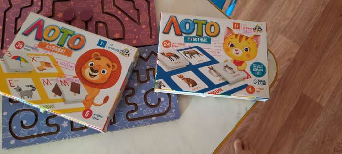Фотография покупателя товара Лото «Алфавит», 1-4 игрока, 7+ - Фото 3