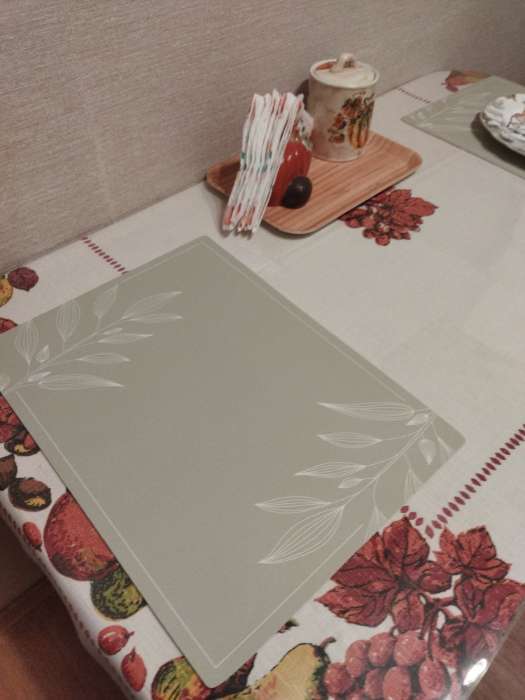 Фотография покупателя товара Салфетка сервировочная, плейсмат «Мрамор» 40×30 см - Фото 3