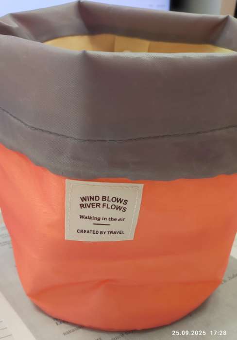 Фотография покупателя товара Косметичка-мешок дорожная на завязке, с кошельком, розовая - Фото 5