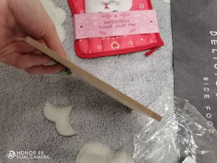 Фотография покупателя товара Набор кухонный «Доляна, Мур Мур», подставка 15×15 см, прихватка 17×17 см - Фото 4