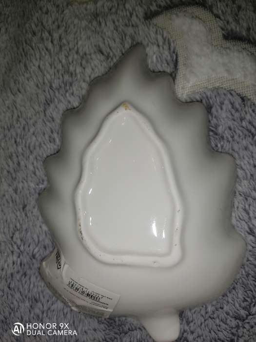 Фотография покупателя товара Соусник «Лиственник», 14×10×3 см, керамика, белый - Фото 8