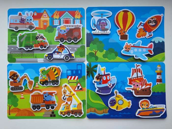 Фотография покупателя товара Развивающая игра на липучках «Изучаем транспорт» - Фото 3