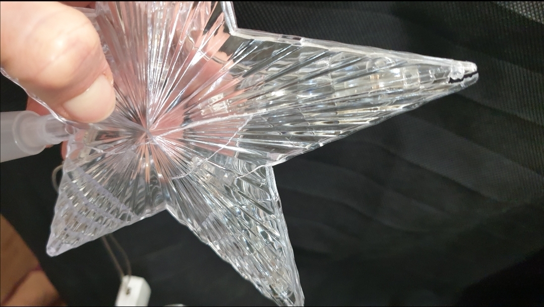 Фотография покупателя товара Светодиодная верхушка на ёлку «Звезда белая» 16 см, 10 LED, провод 2 метра, 220 В, свечение мульти - Фото 14