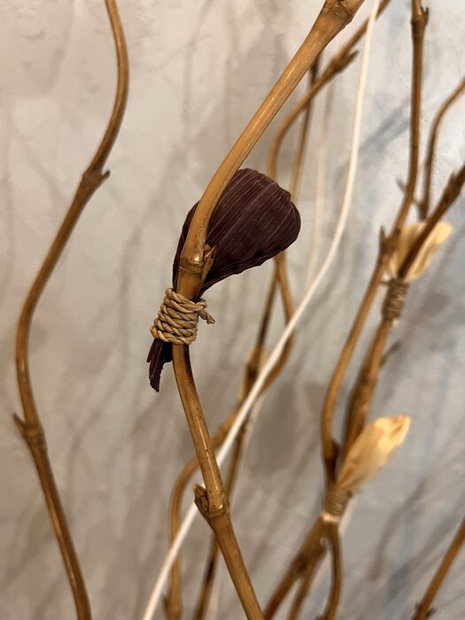 Фотография покупателя товара Интерьерный декор из бамбука, 200 см, светлый - Фото 3