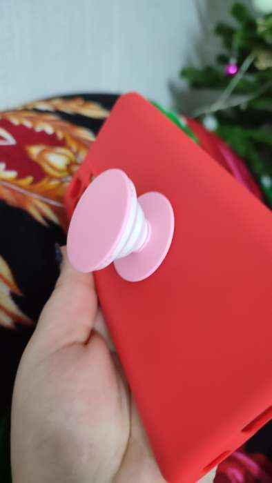 Фотография покупателя товара Попсокет Popsockets PS1, держатель для телефона на палец, розовый - Фото 2