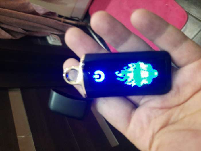 Фотография покупателя товара Зажигалка электронная "Джентльмен", USB, спираль, 3 х 7.3 см, черная
