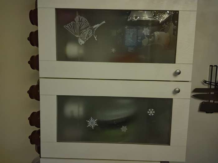Фотография покупателя товара Наклейка для окон «Снежный город», многоразовая, 50 х 70 см, Новый год - Фото 46