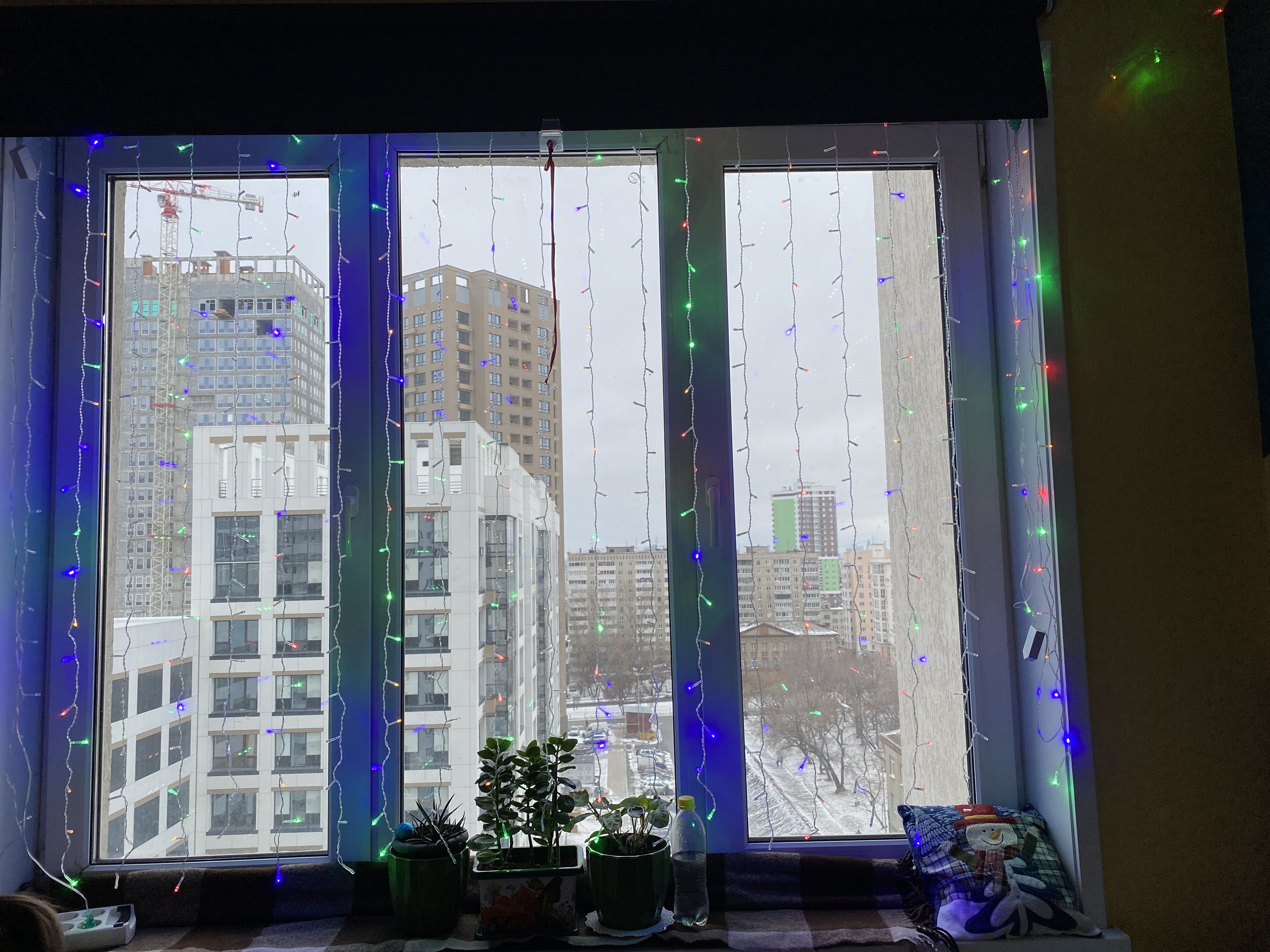 Фотография покупателя товара Гирлянда «Занавес» 2 × 1.5 м, IP20, прозрачная нить, 360 LED, свечение синее, 8 режимов, 220 В - Фото 25